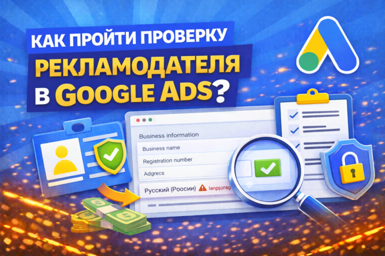 Как пройти проверку рекламодателя в Google Ads?