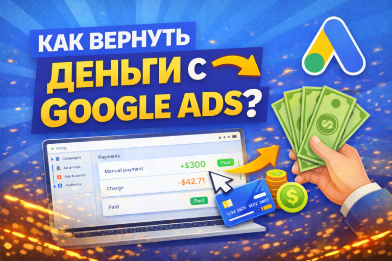Как вернуть деньги с Google Ads?